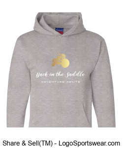 Champion Adult Powerblend Hooded Sweatshirt Design Zoom