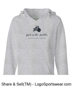 J. America Ladies Sydney Brushed V-Neck Hooded Sweatshirt Design Zoom