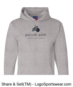 Champion Adult Powerblend Hooded Sweatshirt Design Zoom